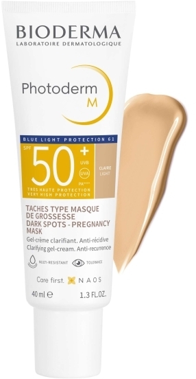 BIODERMA PHOTODERM M SPF 50+ Krem do skóry z tendencją do przebarwień odcień jasny 40 ml