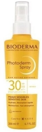 BIODERMA PHOTODERM Spray SPF 30+ Lekki Spray 200 ml