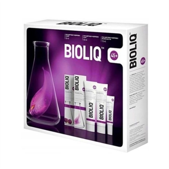 BIOLIQ 45+ Zestaw: Krem na dzień i noc + pod oczy i usta