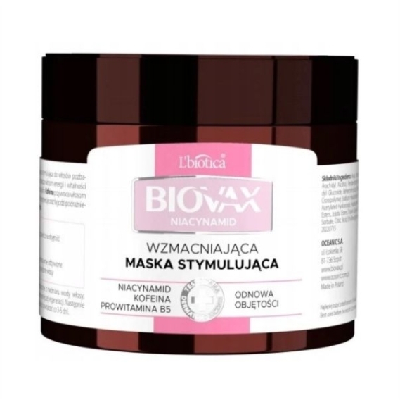 BIOVAX NIACYNAMID Wzmacniająca maska do włosów 250 ml