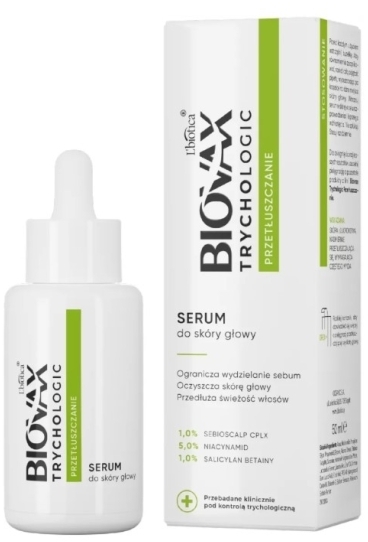 BIOVAX TRYCHOLOGIC PRZETŁUSZCZANIE Serum do skóry głowy 50 ml