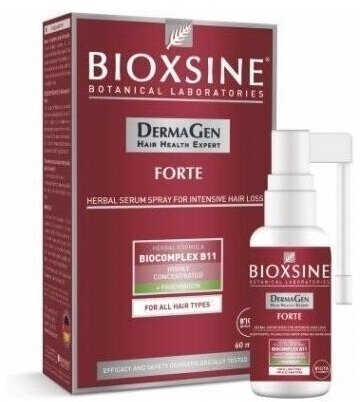 BIOXSINE Dermagen Forte Spray przeciw wypadaniu włosów 60 ml
