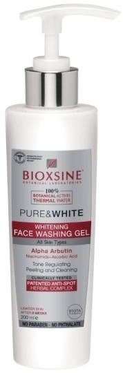 BIOXSINE PURE&WHITE Wybielający Żel do mycia twarzy 200 ml