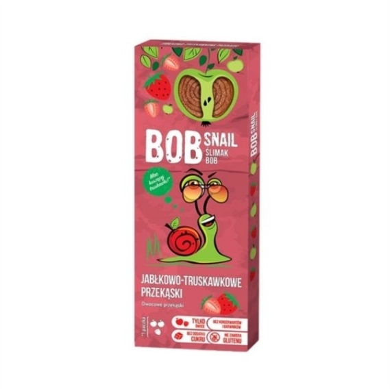 BOB SNAIL Przekąski jabłkowo-truskawkowe 30 g