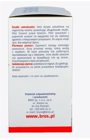 BROS-spirale na komary z dekoracyjną osłonką stalową 6 sztuk