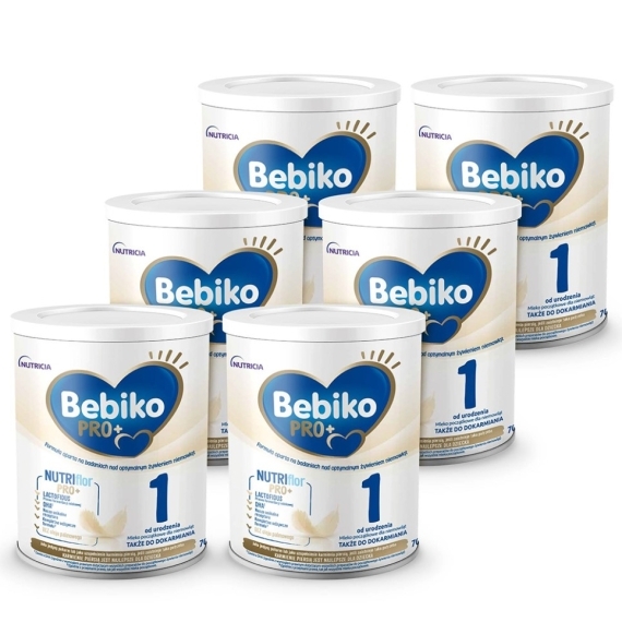 Bebiko Pro+ 1 mleko początkowe dla niemowląt od urodzenia 700 g Wielopak x6