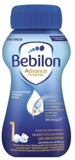 Bebilon 1 Advance Pronutra mleko początkowe od urodzenia 200 ml