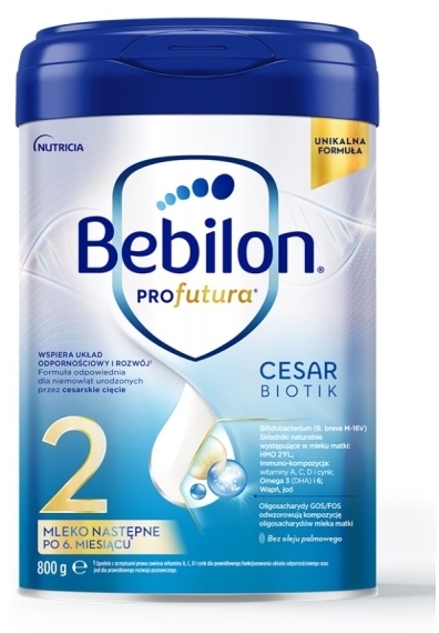 Bebilon PROfutura CESARBIOTIK 2 mleko następne po 6. miesiącu 800 g
