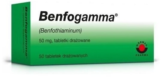 Benfogamma 50 mg 50 drażetek