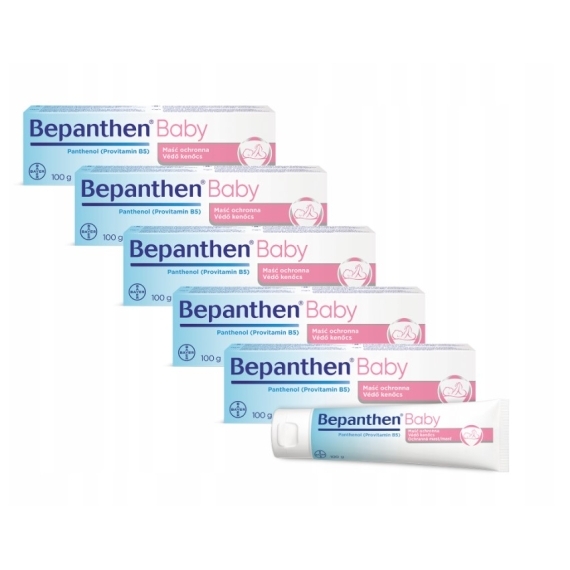 Bepanthen Baby Maść ochronna 100 g Wielopak x5
