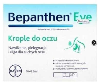 Bepanthen Eye krople do oczu 10 ampułek