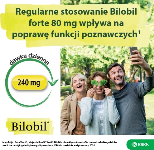 Bilobil Forte 0,08 g 60 kapsułek