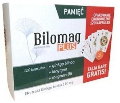 Bilomag Plus 120 kapsułek + talia kart