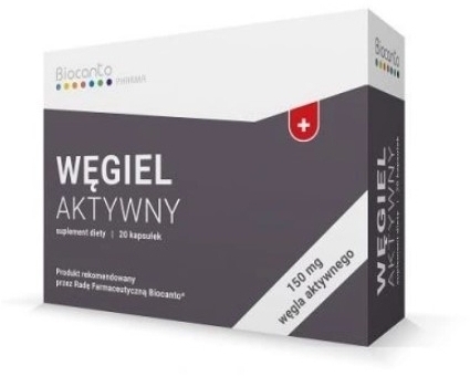 Biocanto Węgiel aktywny 20 kapsułek