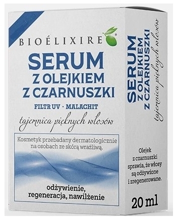 Bioelixire Serum z olejkiem z czarnuszki Filtr UV 20 ml