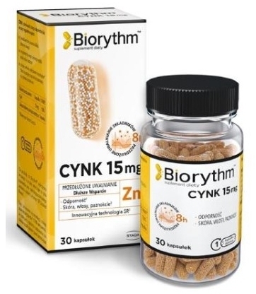 Biorythm Cynk 15 mg 30 kapsułek