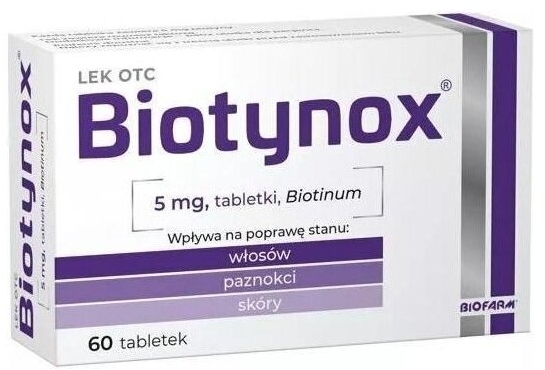 Biotynox 5 mg 60 tabletek