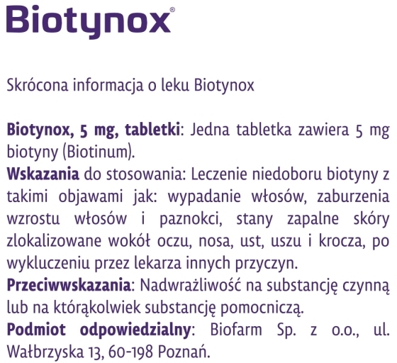 Biotynox Forte 10 mg 30 tabletek