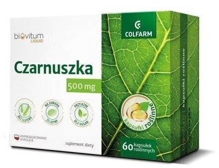 Biovitum Liquid Czarnuszka COLFARM 60 kapsułek