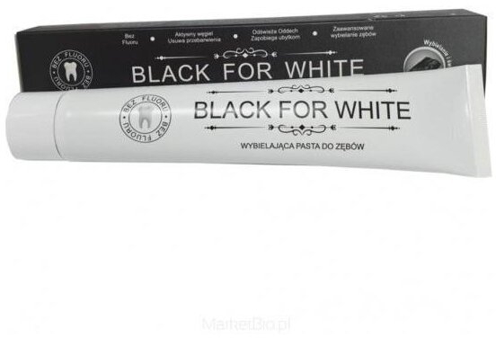 Black for white pasta wybielająca Biomika 75 ml