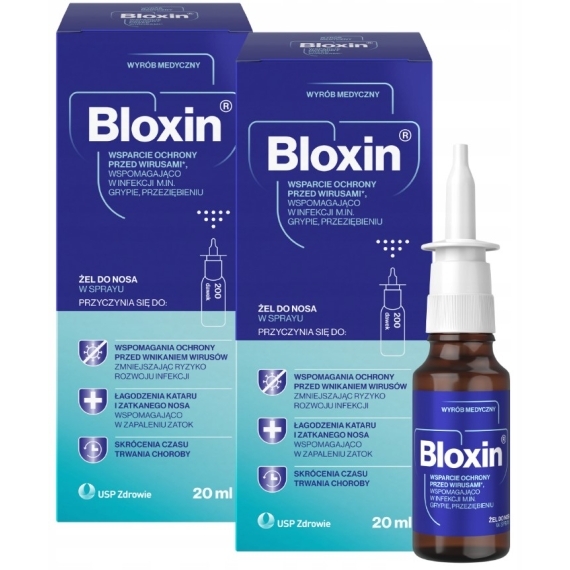Bloxin Żel do nosa w sprayu 20 ml Wielopak x2