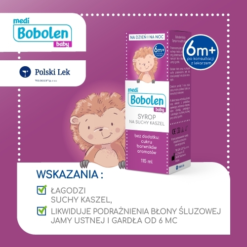 Bobolen Baby Syrop na suchy kaszel 115ml
