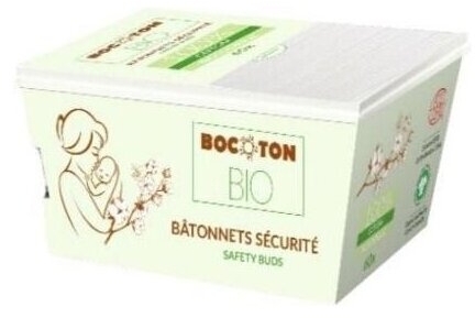 Bocoton Papierowe patyczki dla niemowląt 60 sztuk