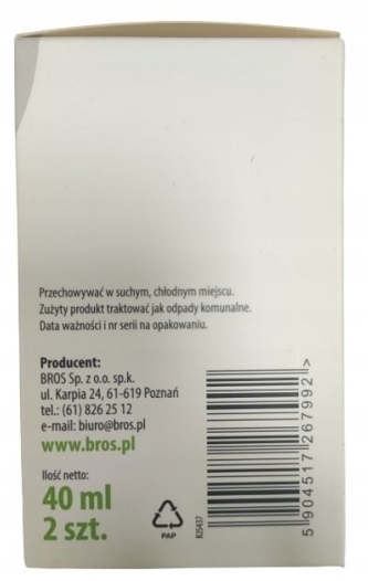 Bros-Zielona moc lep na muszki owocówki 2 sztuki