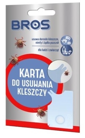 Bros- karta do usuwania kleszczy 1 sztuka