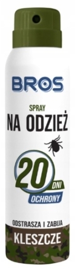 Bros-spray na odzież- odstrasza i zabija kleszcze 90 ml