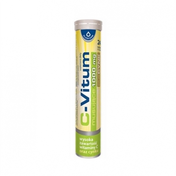 C-Vitum 1000 mg plus cynk 24 tabletki musujące