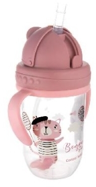 CANPOL BABIES Kubek niekapek z rurką i odważnikiem 270ml 1 sztuka
