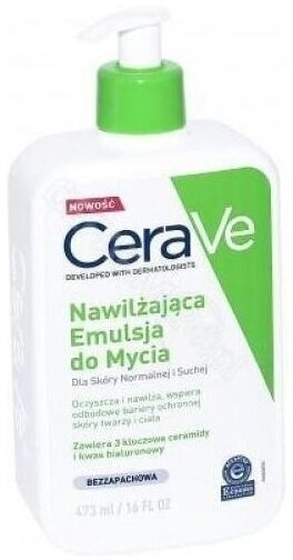 CERA VE Nawilżająca Emulsja do mycia dla skóry normalnej i suchej 473 ml