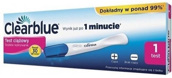 CLEARBLUE test ciążowy CB11 1 sztuk