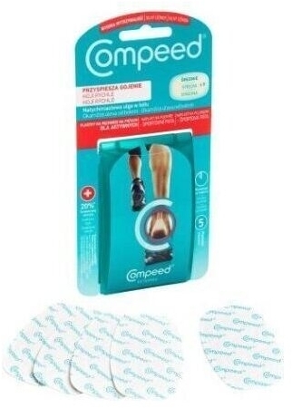 COMPEED Plastry dla aktywnych na pęcherze pięty średnie 5 sztuk