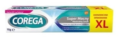 COREGA Super Mocny Neutralny Smak XL Krem mocujący do protez zębowych 70 g