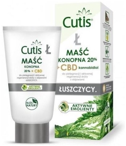 CUTIS Ł - ŁUSZCZYCA maść konopna 20% + CBD 120 ml