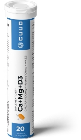 CUUD Ca + Mg + D3 20 tabletek musujących