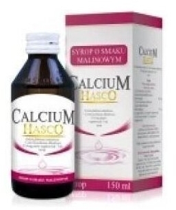 Calcium HASCO o smaku malinowym 150 ml syrop