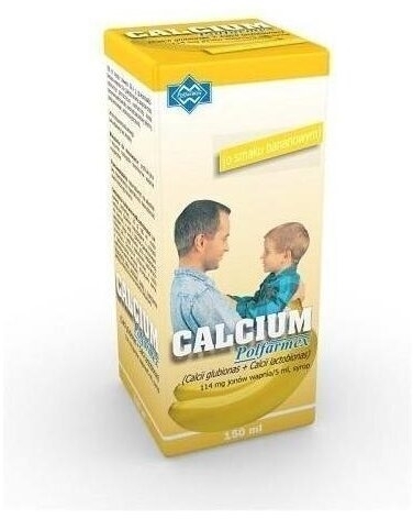 Calcium Polfarmex syrop bananowy 150 ml