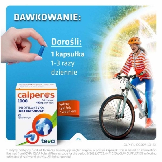 Calperos 1000 400 mg 100 kapsułek