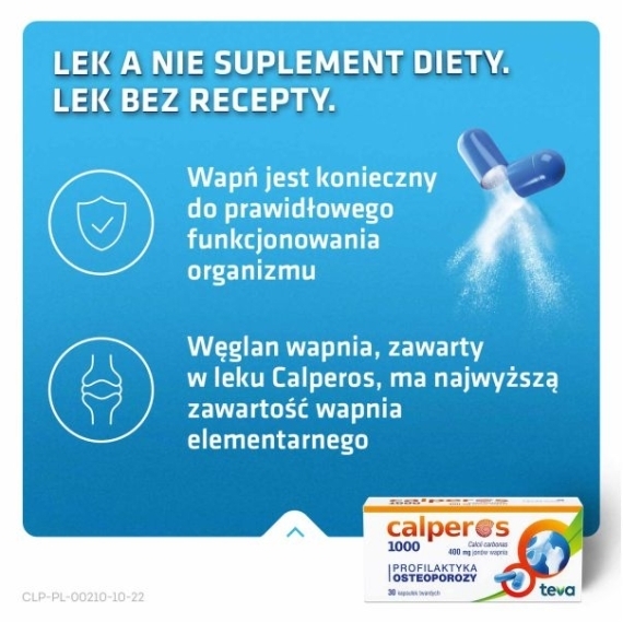 Calperos 1000 400 mg 30 kapsułek