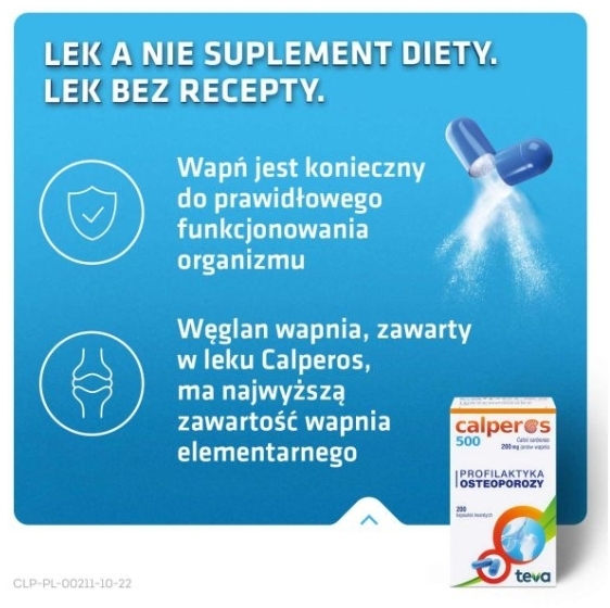 Calperos 500 mg 200 kapsułek