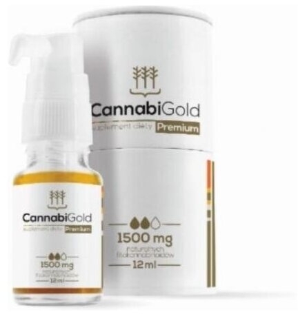CannabiGold Premium 1500 olej 12 ml