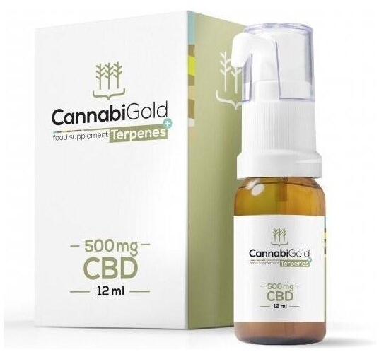 CannabiGold Terpenes+ 500 mg olej 12 ml
