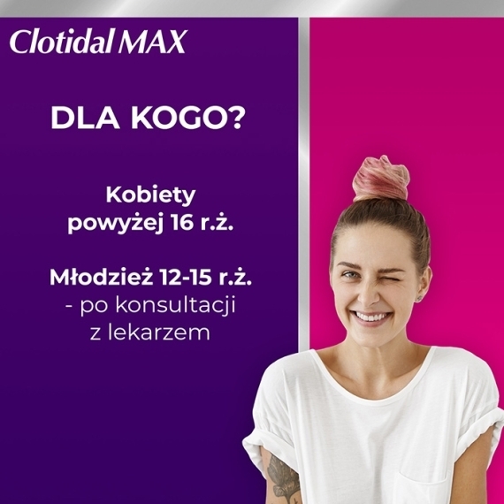 Clotidal MAX tabletki dopochwowe 0,5 g 1 tabletka