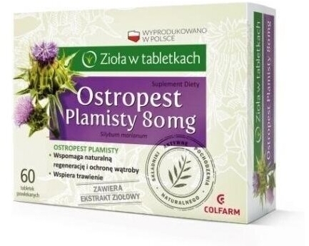 Colfarm Ostropest Plamisty 80 mg 60 tabletek