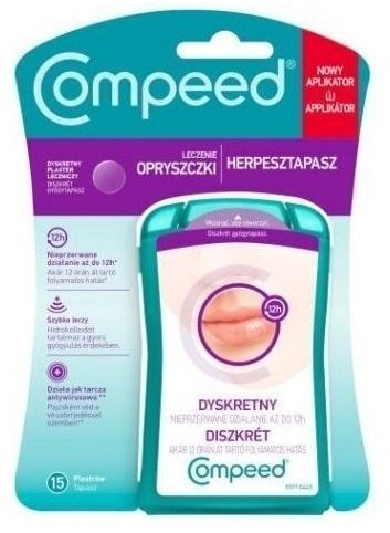 Compeed Dyskretny Plaster Leczniczy Na Opryszczkę 15 sztuk