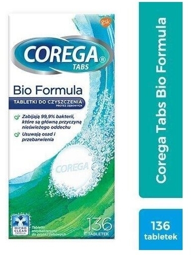 Corega Tabs Bio Formula 136 tabletek