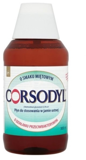 Corsodyl płyn do stosowania w jamie ustnej 0,2% 300ml